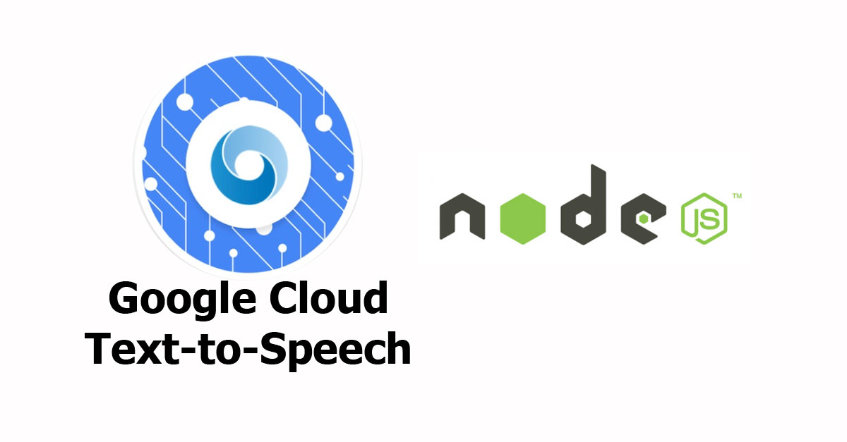 Node js Google Cloud Text to Speech