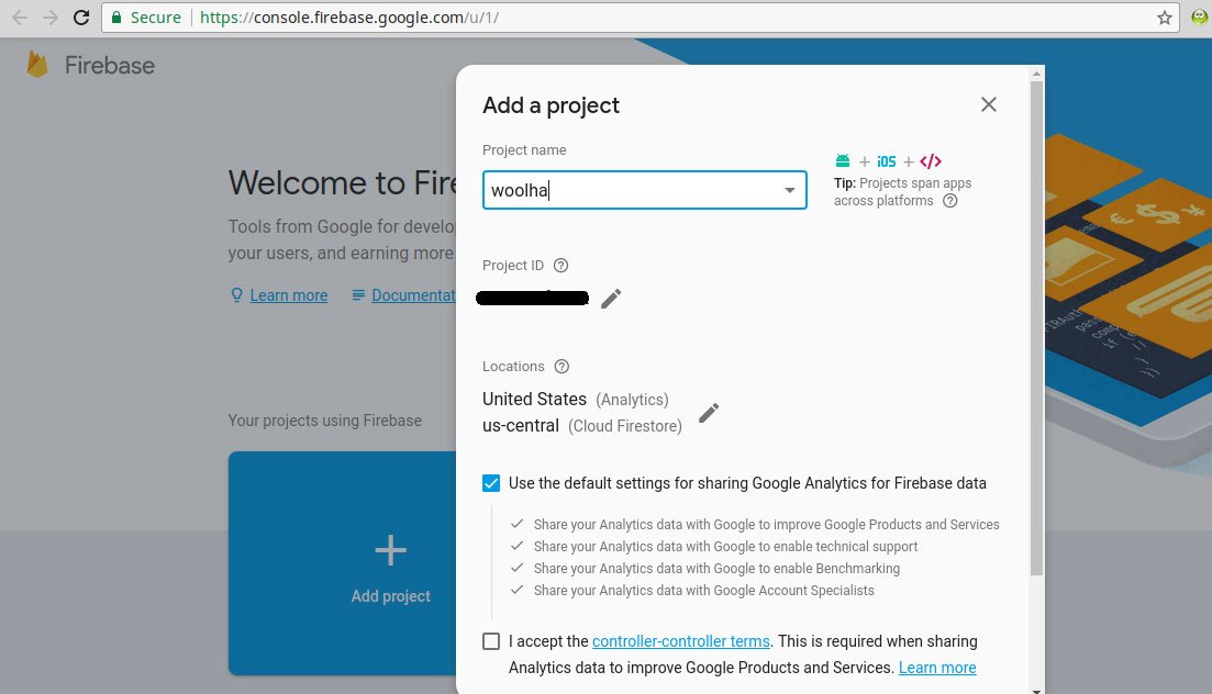 Firebase Console Create Project